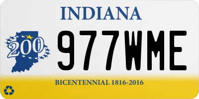 IN license plate 977WME