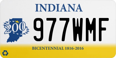IN license plate 977WMF