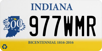 IN license plate 977WMR