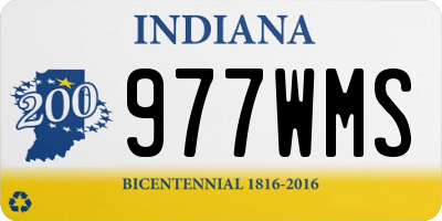 IN license plate 977WMS