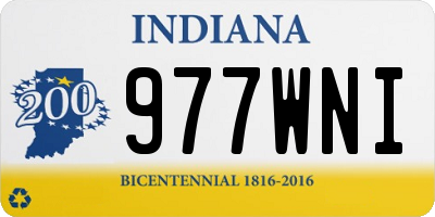 IN license plate 977WNI