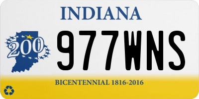 IN license plate 977WNS
