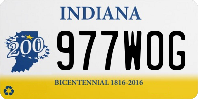 IN license plate 977WOG