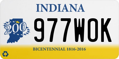 IN license plate 977WOK