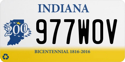 IN license plate 977WOV