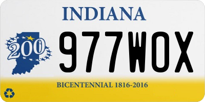 IN license plate 977WOX