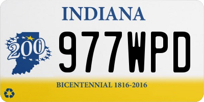 IN license plate 977WPD