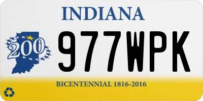 IN license plate 977WPK