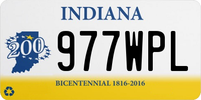 IN license plate 977WPL
