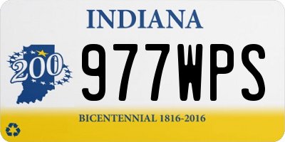 IN license plate 977WPS
