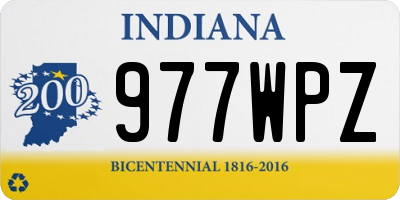 IN license plate 977WPZ