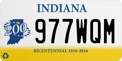 IN license plate 977WQM