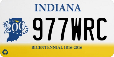 IN license plate 977WRC