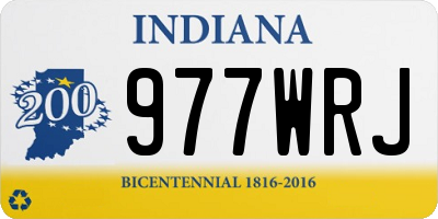 IN license plate 977WRJ