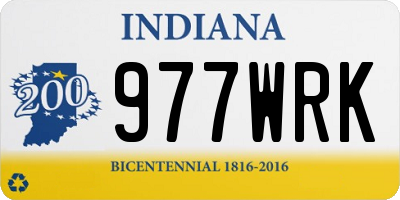 IN license plate 977WRK