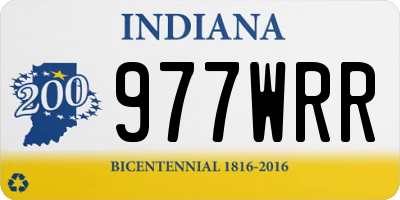 IN license plate 977WRR