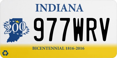 IN license plate 977WRV