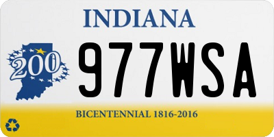IN license plate 977WSA