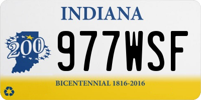 IN license plate 977WSF