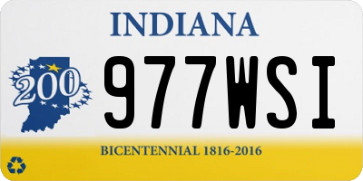 IN license plate 977WSI