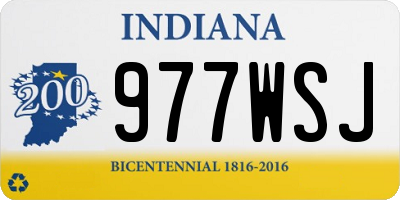 IN license plate 977WSJ