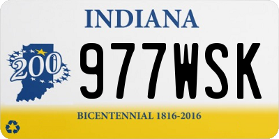 IN license plate 977WSK