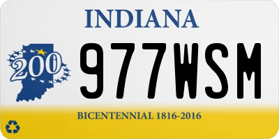 IN license plate 977WSM