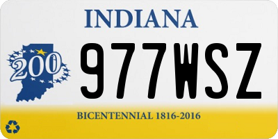 IN license plate 977WSZ
