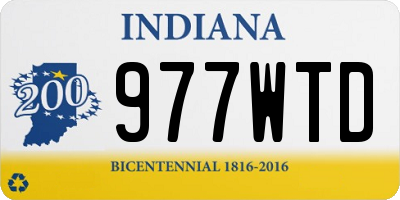 IN license plate 977WTD