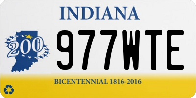IN license plate 977WTE