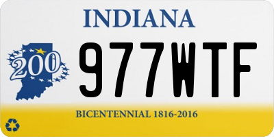 IN license plate 977WTF