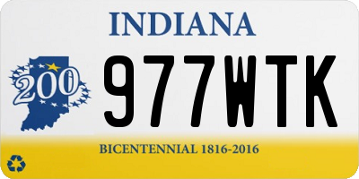 IN license plate 977WTK