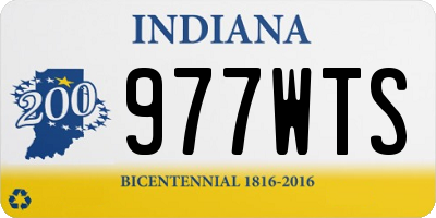 IN license plate 977WTS