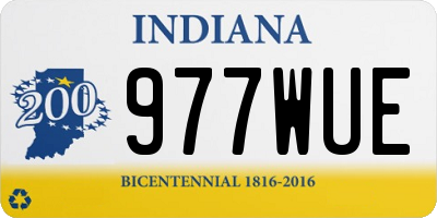 IN license plate 977WUE