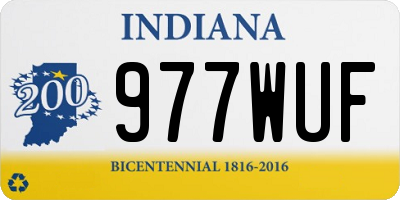 IN license plate 977WUF
