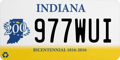 IN license plate 977WUI
