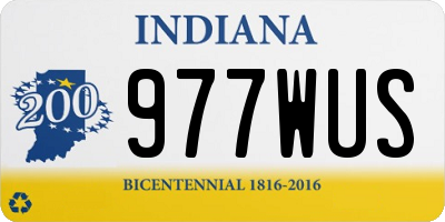 IN license plate 977WUS