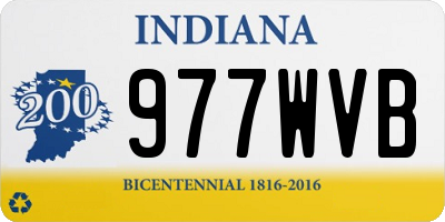 IN license plate 977WVB