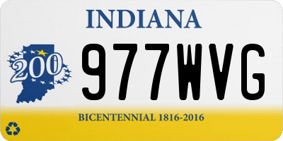 IN license plate 977WVG