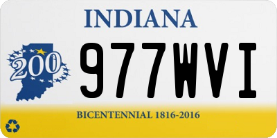 IN license plate 977WVI