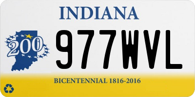 IN license plate 977WVL