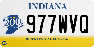 IN license plate 977WVQ