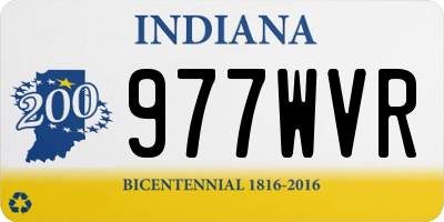 IN license plate 977WVR