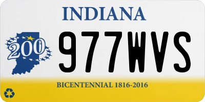 IN license plate 977WVS