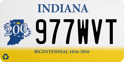 IN license plate 977WVT