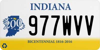 IN license plate 977WVV