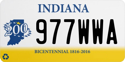 IN license plate 977WWA