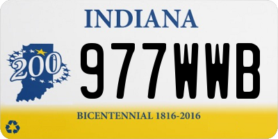 IN license plate 977WWB