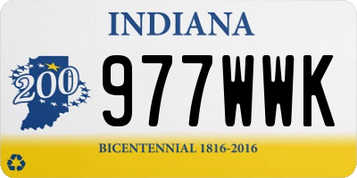 IN license plate 977WWK