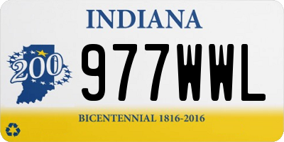 IN license plate 977WWL